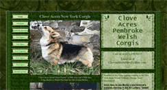 Desktop Screenshot of cloveacresnewyorkcorgis.com